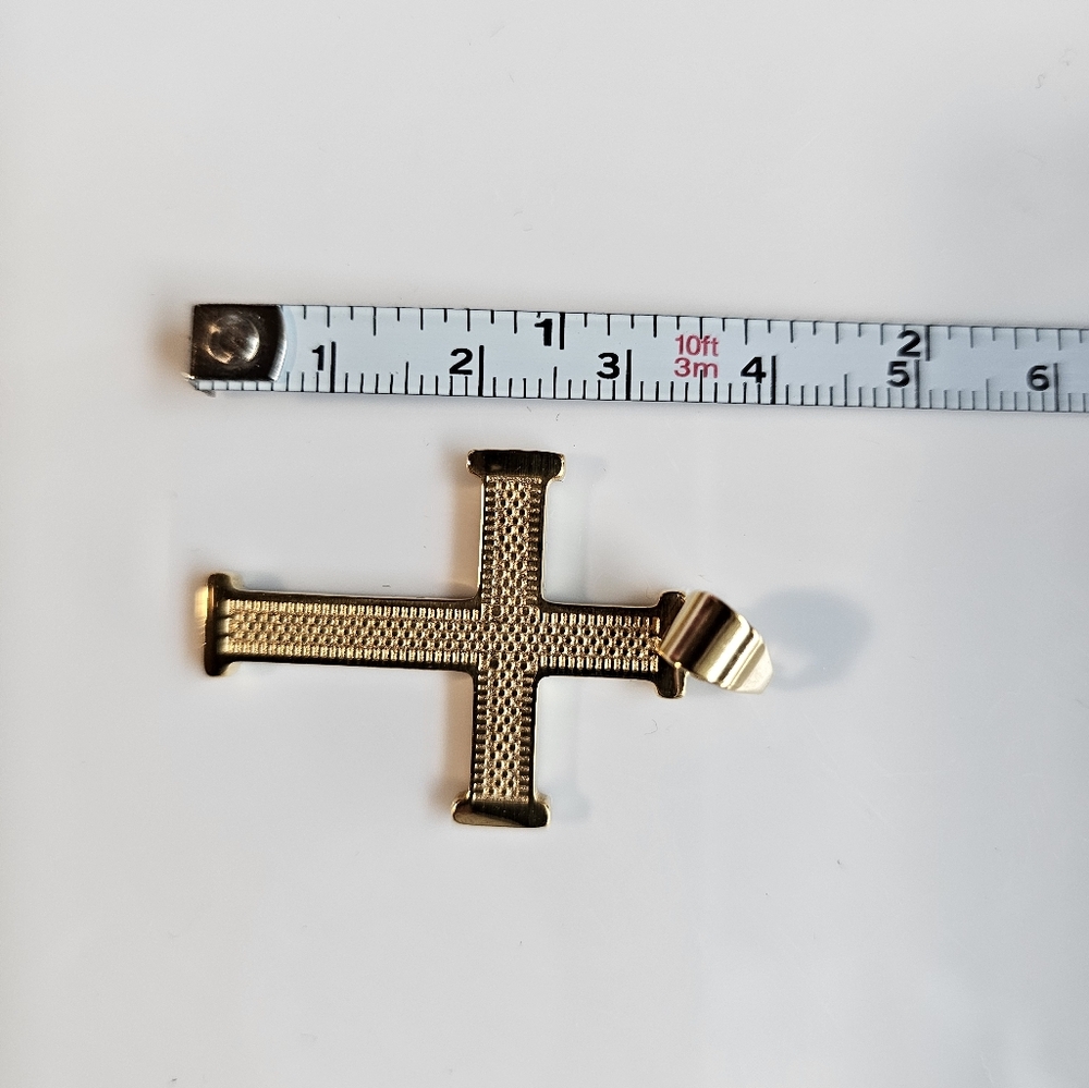 Gold Cross Pendant - Picture 3 of 3